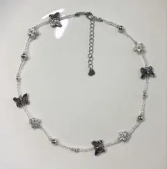 I ビーズネックレス　ハンドメイド　蝶々　花　韓国風