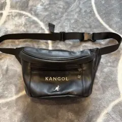 KANGOL ボディバッグ ウエストポーチ ブラックのサムネイル