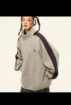 地底人オンライン ハーフボタントレーナー スウェット cattee Lサイズ