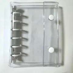 シール帳 バインダー A7 クリア 透明 ホワイト　白