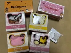 リラックマ ×ローソン　ミニタオル4点　ミニティッシュボックス　マスコット