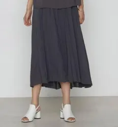 美品/ K.T KIYOKO TAKASE シャンブレーカッセンスカート 7号のサムネイル