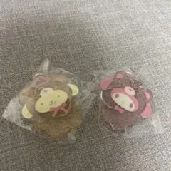 み*ま様 サンリオキャラクターズ　アクリルキーホルダー　ラテクマバージョン2種