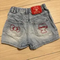 90 ハローキティ　デニムショートパンツ