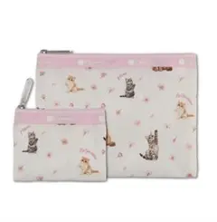 LeSportsac × MAQUIA 猫×桜 キュートポーチセット