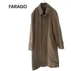 FARAGO ロングコート　ビジネスオフィス　メンズL ステンカラー