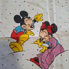 布団カバー ディズニー ミキミニ ビンテージシーツ 生地 レトロ