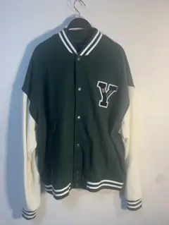 スタジャン ダークグリーン Y字ロゴ