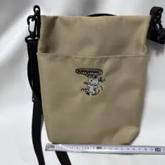 SUPPERTIME キャラクター刺繍 サコッシュ ベージュ