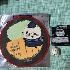 ちいかわ松屋コラボラッコのハンドタオルとビスケットマスコットのセット