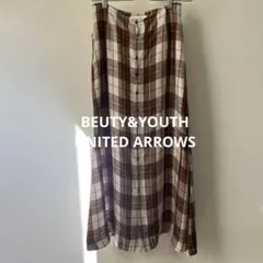 BEAUTY&YOUTH UNITED ARROWS チェック柄 ロングスカート