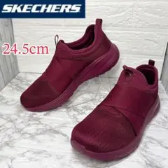 ✨極美品✨SKECHERS スケッチャーズ スリッポン レッド 24.5cm