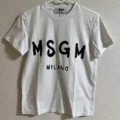 MSGM MILANO ロゴ Tシャツ ホワイト XSサイズのサムネイル