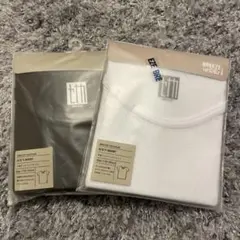 【新品】【2枚】BREEZE 半袖肌着　110-120㎝　ホワイト&チャコール