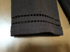アンラシーネ　ウール混クロップドパンツ　ハシゴレース