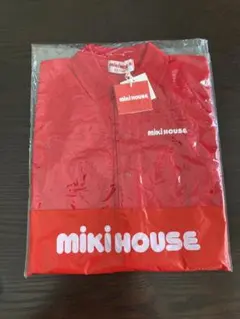 新品【MIKI HOUSE ★ロンパース】半袖だるま★レトロ★赤ミキハウス　80