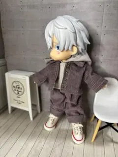 saleダークパープル　オビツ11コーデュロイセットアップ