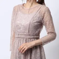 リリーブラウン チュールレースワンピース　お呼ばれドレス