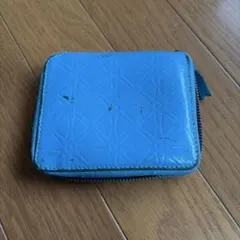 COMME des GARÇONS 青 二つ折り財布　usedのサムネイル