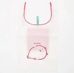 ナガノキャラクターズ 刺繍エコバッグ KUMA ホワイト トーキングヘッズ