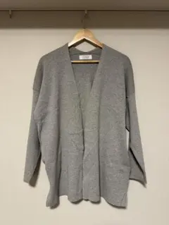 [LOWRYS FARM] グレー 長袖 カーディガン