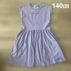 【未使用】X-girl フレンチスリーブワンピース ラベンダー 140㎝