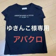 アバクロ　ABERCROMBIE & FITCH Tシャツ　ネイビー