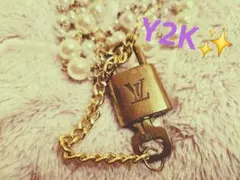 激かわ♡♡ヴィンテージヴィトン 南京錠パールネックレス♡♡Y2K