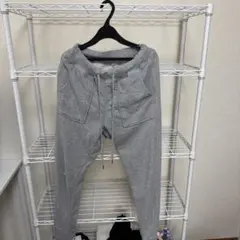 GU ジーユー スウェットパンツ ジョガーパンツ グレー S 穴あり