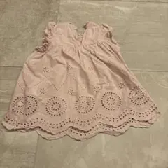 petit main 刺繍フリルトップス 120cm