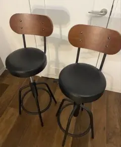 ニトリ カウンターチェア 椅子 2脚セット ハイチェア