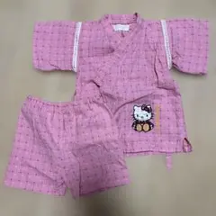 ハローキティ 甚平 ピンク 浴衣