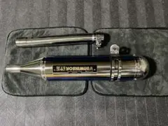 SR400 ヨシムラサイクロン　カーボンマフラー ステー、スペーサー付き SR400 ヨシムラサイクロン カーボンマフラー ステー、スペーサー付き