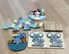 木製おもちゃ・パズルセット　双子