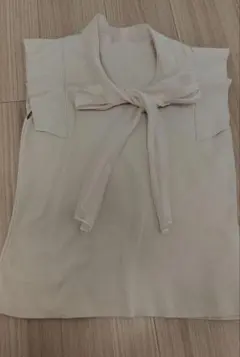 SNIDEL ボウタイ ニット ピンクベージュ