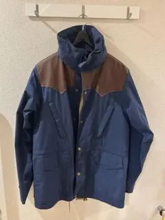 ロッキーマウンテン　レザー　GORE-TEX ネイビー マウンテンパーカー 38 ロッキーマウンテン レザー GORE-TEX ネイビー マウンテン