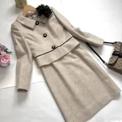 courreges 小さいサイズ5号 セットアップワンピーススーツ ベージュ