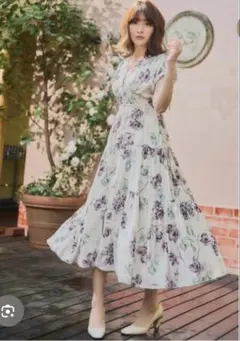 【訳あり】herlipto Full Of Love Long Dress Mのサムネイル