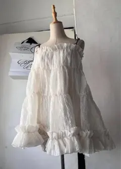 トリートユアセルフ　Back ribbon cami one-pieceのサムネイル