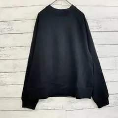 美品 コットン100% ラグラン スウェット トレーナー ガゼット 黒 F
