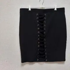 【FOREVER21】ブラック　レースアップ タイトスカート 大人女子　2X
