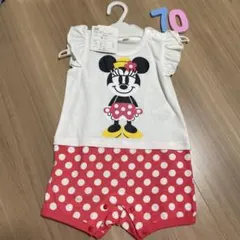 ミニー　ロンパース　新品　70