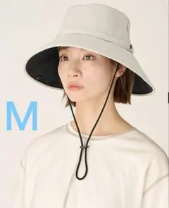 【新品未使用】サンバリア100 ナチュラルハット 黒　Lサイズ ナチュラルハット｜完全遮光帽子｜サンバリア100 | 完全遮光日傘