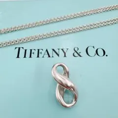 TIFFANY&Co.】インフィニティ ダブルチェーン ネックレス 保存袋