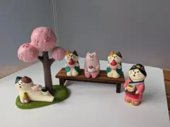 デコレ コンコンブルconcombre おひなさま 猫雛 ぼんぼり 桜橘セット 