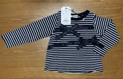タグ付き新品　ストライプ 長袖カットソー 100cm