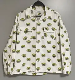 O.C CREW Marigold Pop Button-Up 長袖シャツ M