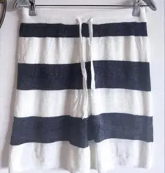 ジェラピケオム　ハーフパンツ　短パン　新品　Mサイズ　ネイビーボーダー