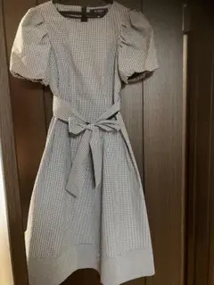 エムズグレイシー　ギンガムチェック　ワンピース