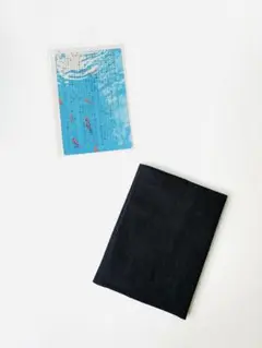 【新品】透明写真栞とブックカバー2点セット　金魚　ウィリアム・モリス　いちご泥棒
